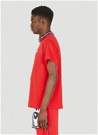 Three Collar T-Shirt in Red