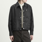 AMI Paris Men's Denim Jacket With Ami De Coeur Stud in Noir
