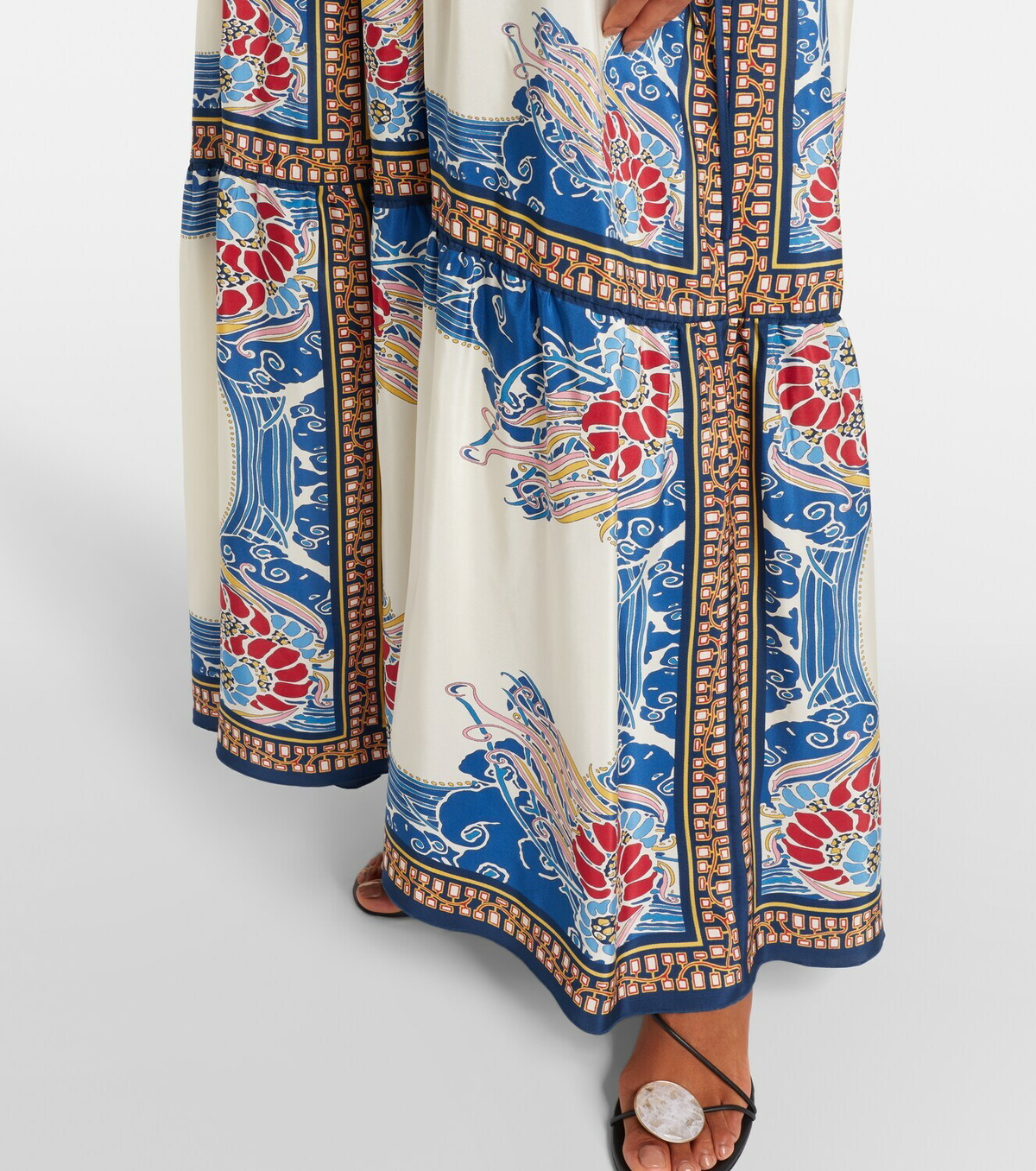 La DoubleJ Vesta printed silk maxi dress