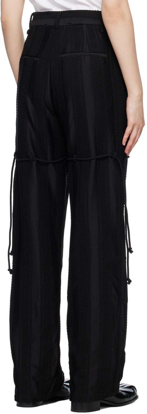 Song for the Mute Black Drawstring Trousers
