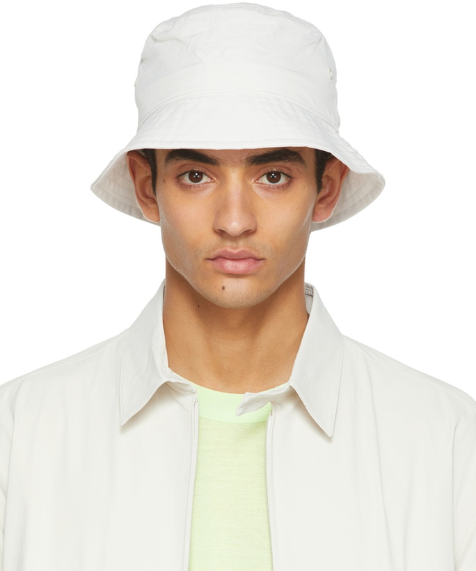 Photo: Y-3 Gray Logo Bucket Hat