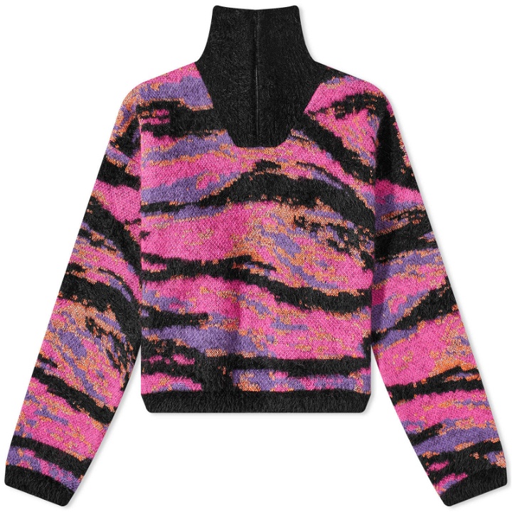 Photo: ERL Tiger Sweater Knit in Pink Rave Camo
