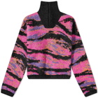 ERL Tiger Sweater Knit in Pink Rave Camo