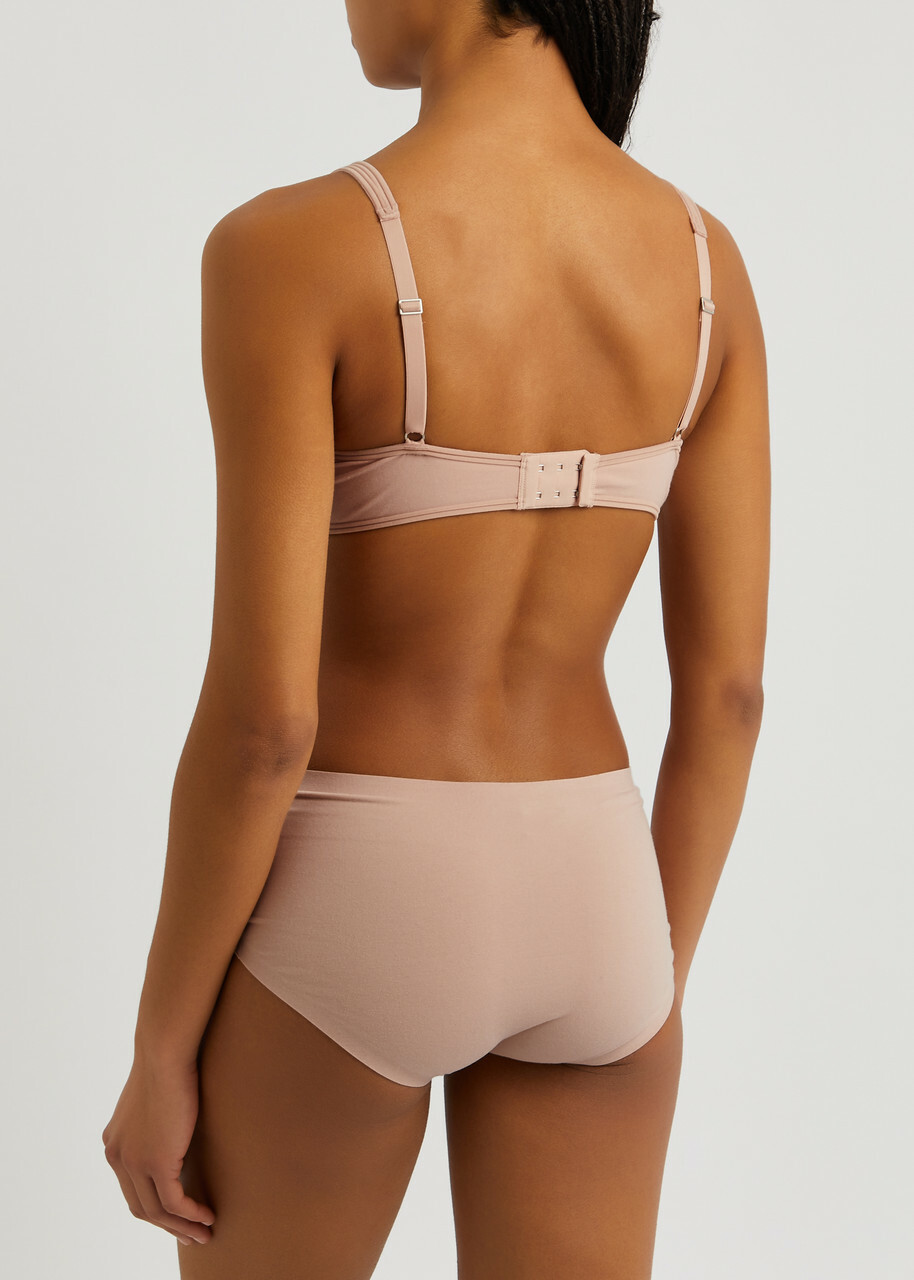 Wolford Skin Seamless Stretch-cotton Soft-cup bra Rose
