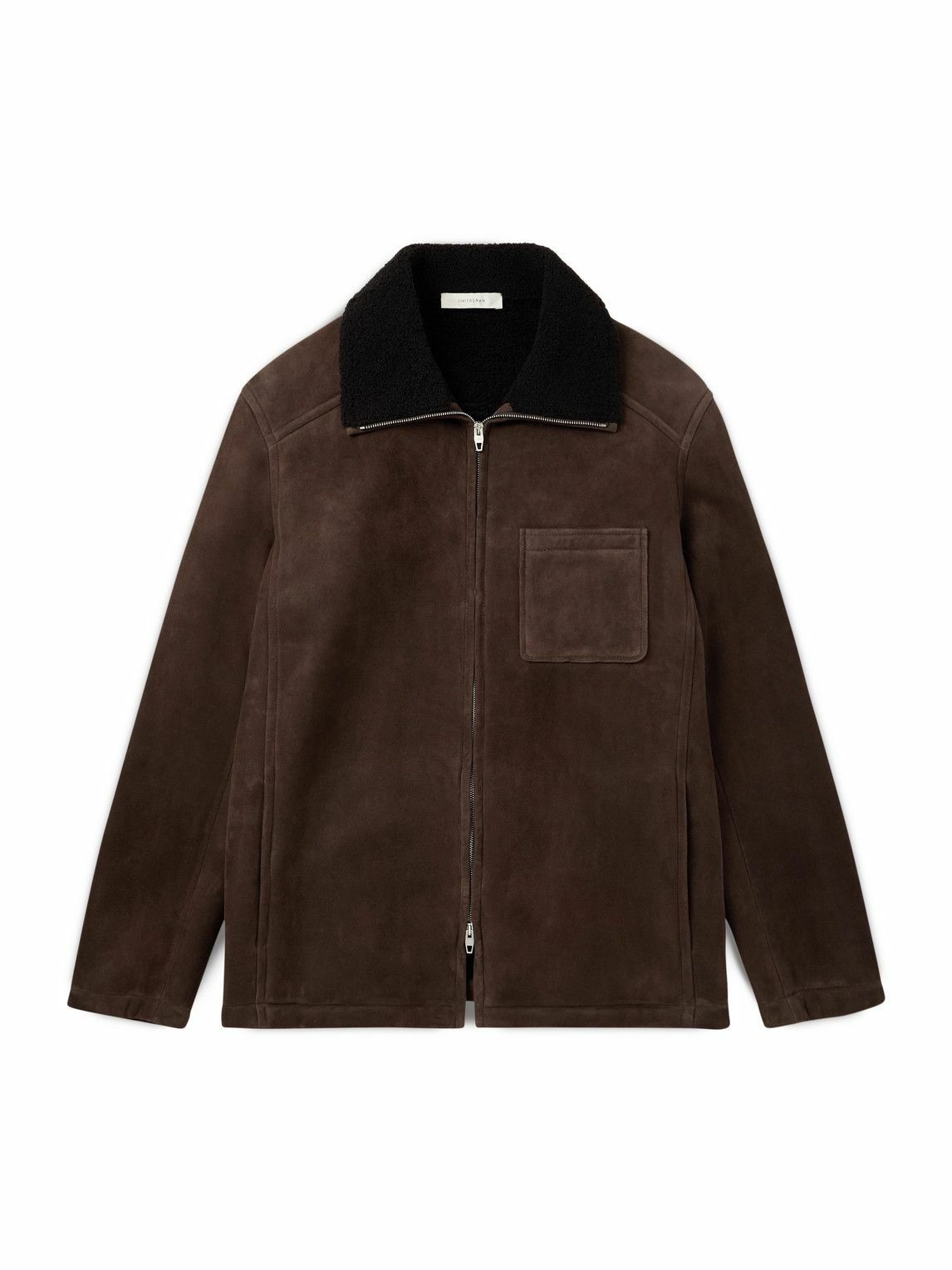 UMIT BENAN - Bruno Shearling-Lined Suede Jacket - Brown