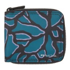 PS by Paul Smith Blue Climbing Ivy Zip Wallet
