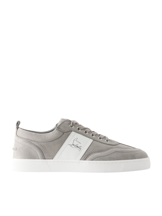 Photo: Christian Louboutin - Retero Nubuck Sneakers - Gray