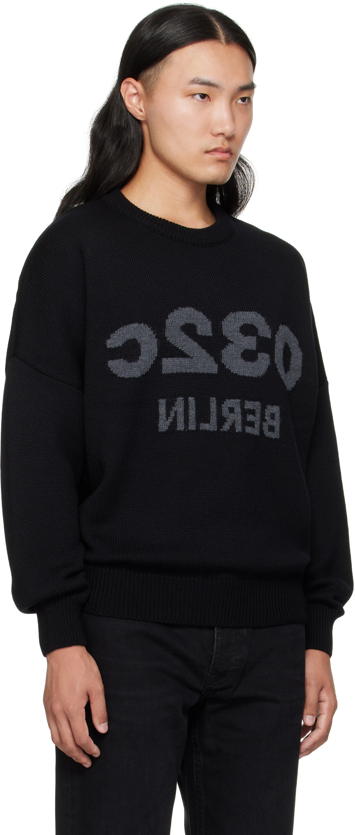 032c Black Selfie Sweater