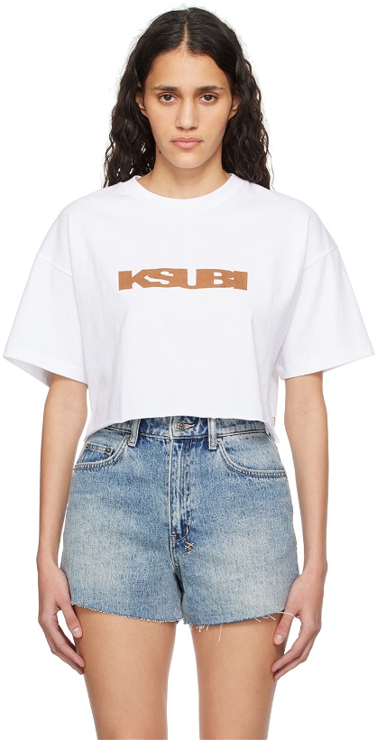 Photo: Ksubi White Sott Tan Oh G Crop T-Shirt
