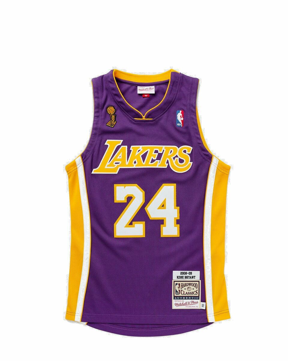 Photo: Mitchell & Ness Nba Authentic Jersey Los Angeles Lakers 2008 09 Kobe Bryant #24 Purple - Mens - Jerseys