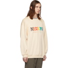 Missoni Beige Rainbow Logo Sweatshirt