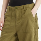 Good American Women's Lite Linen Bermuda Short in Martini Olive