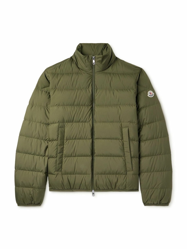 Photo: Moncler - Baudinet Logo-Appliquéd Quilted Shell Down Jacket - Green