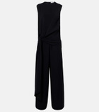 Alaïa Tie gathered jersey jumpsuit