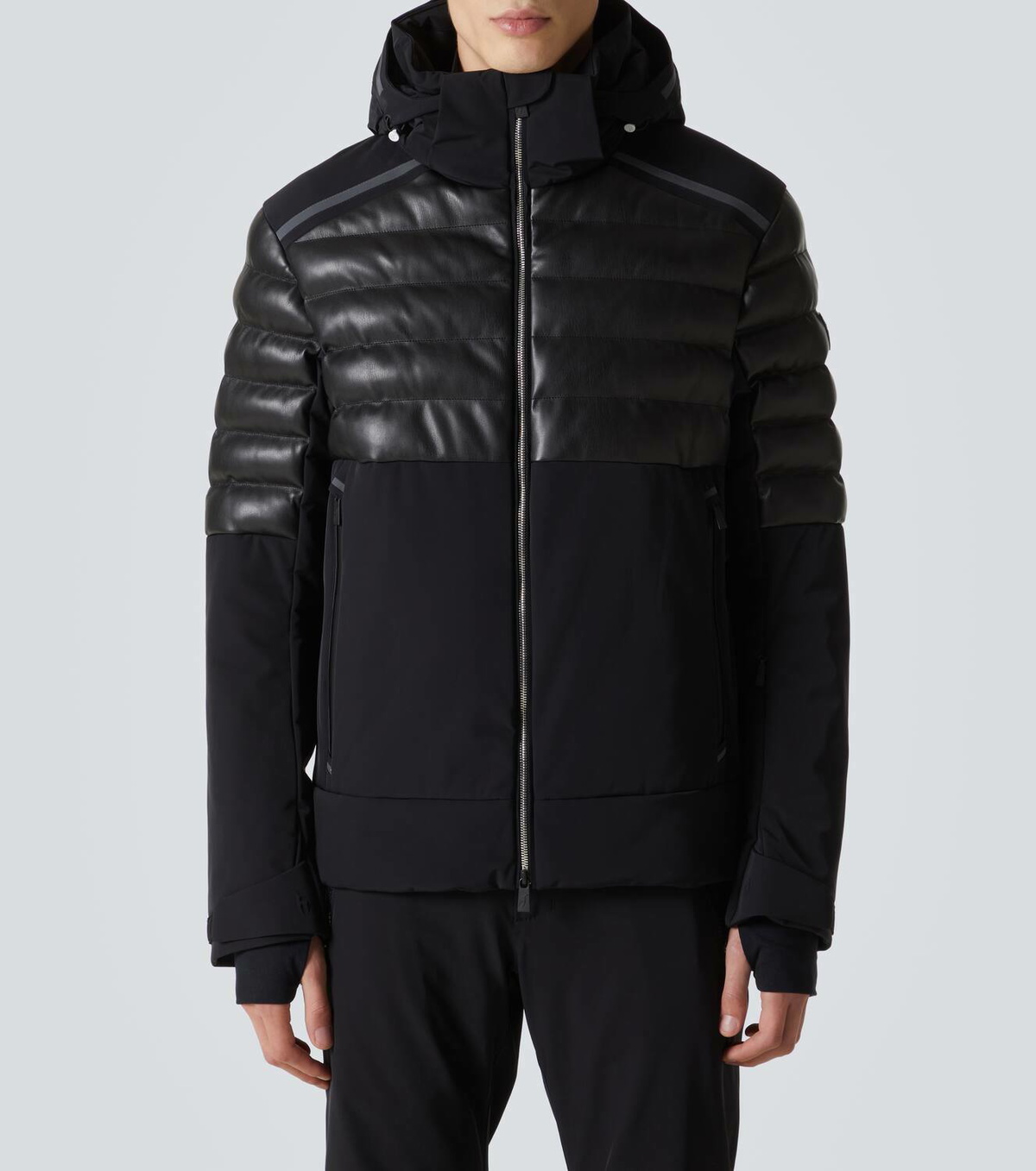 Toni Sailer Lorenz faux leather ski jacket