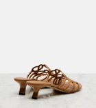 Loewe Petal Anagram 45 leather mules