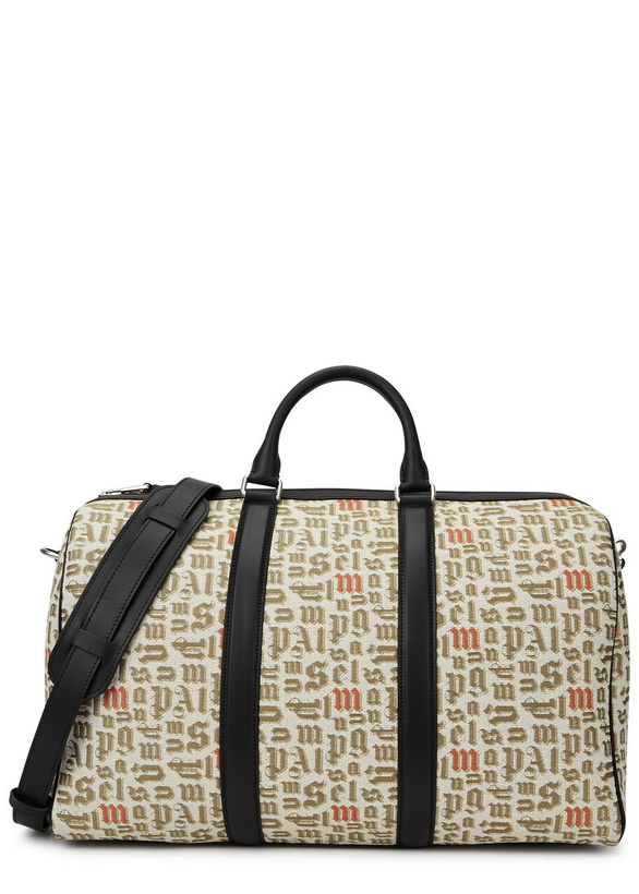 Photo: Moncler 8 Moncler Palm Angels Logo-jacquard Canvas Holdall - Multicoloured - One Size