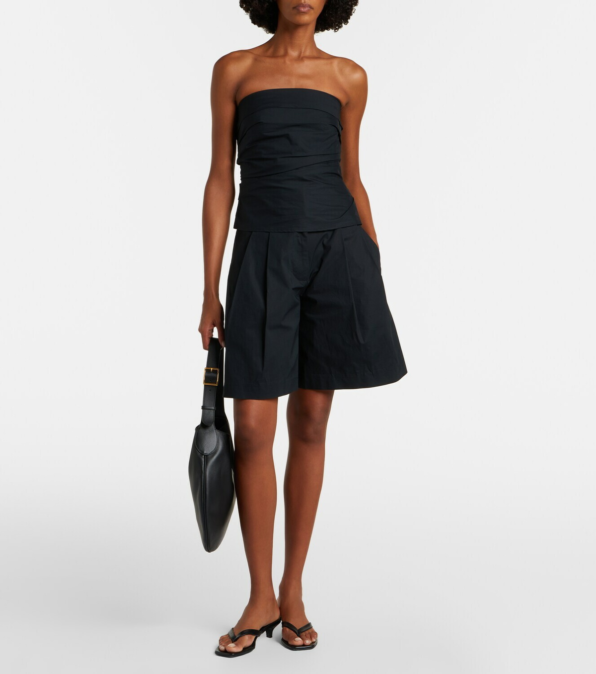 Proenza Schouler White Label Clio cotton-blend Bermuda shorts