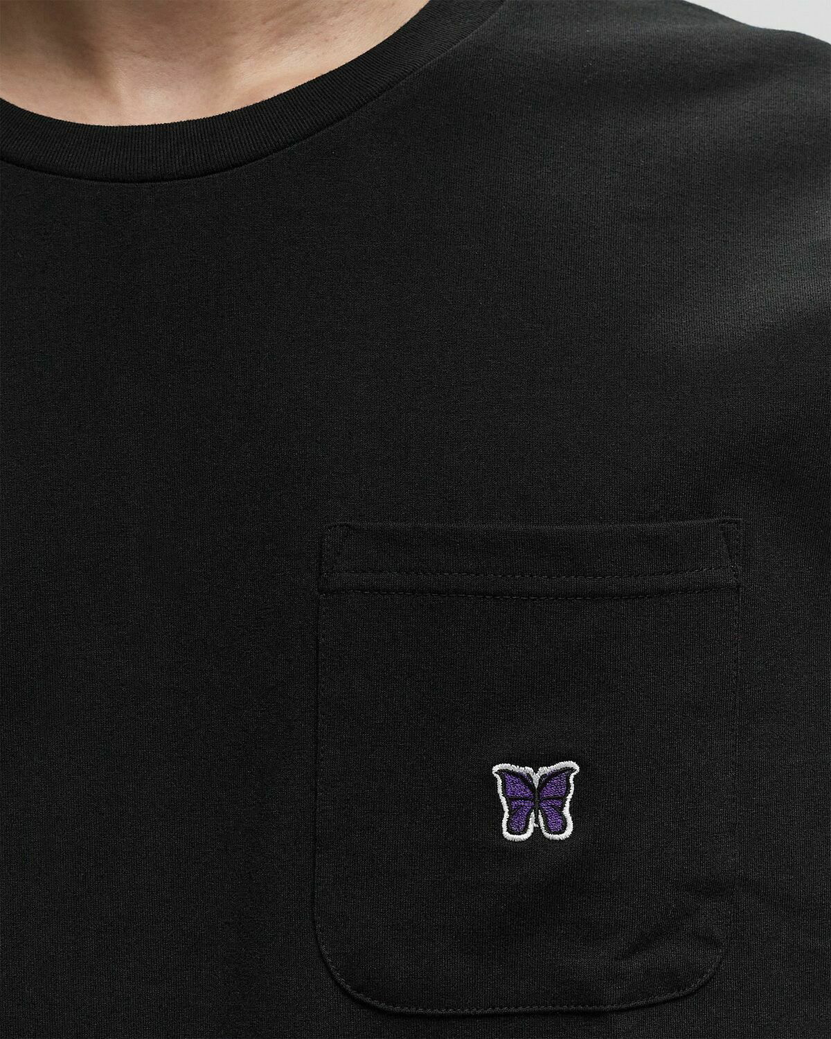 【NEEDLES】 25SS L/S Crew Neck Tee Poly Jersey - BLACK Needles L/S Crew Neck Tee Poly Jersey Black Longsleeves Needles