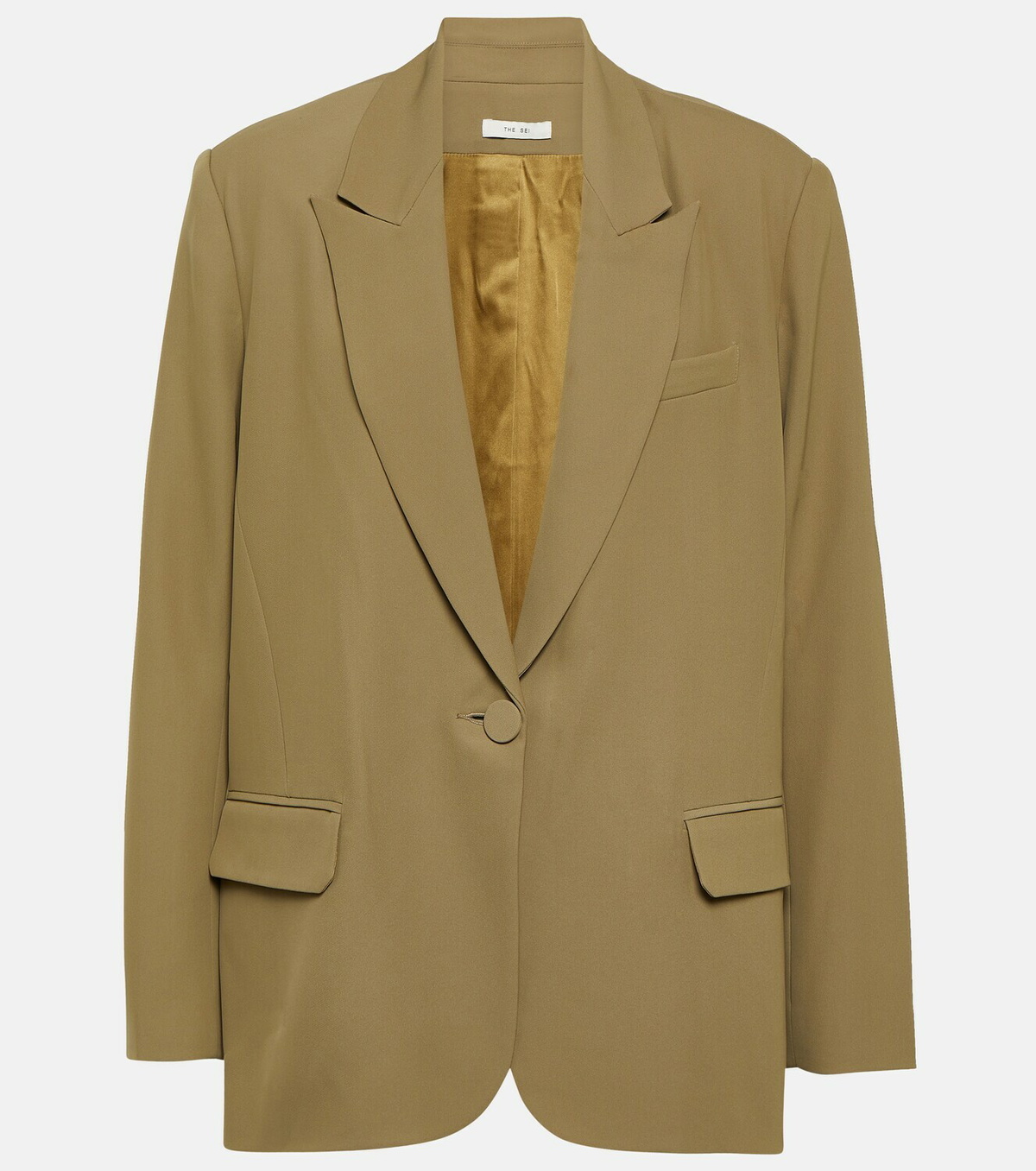 The Sei Oversized silk charmeuse blazer