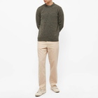 A.P.C. Men's Lucas Alpaca Crew Knit in Khaki Mix