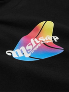 MSFTSrep - Logo-Print Cotton-Jersey T-Shirt - Black