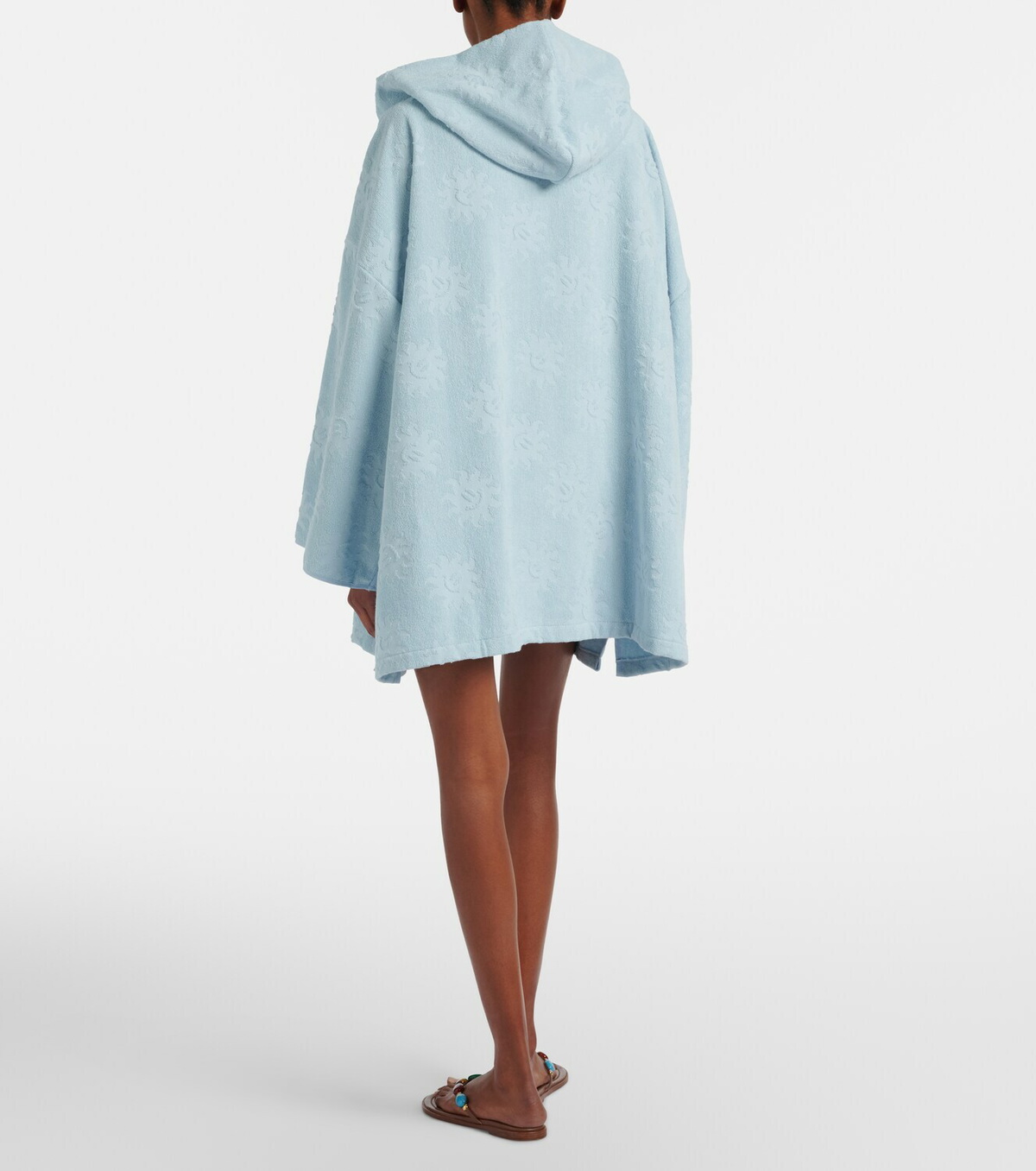 Hunza G Hooded cotton terry poncho