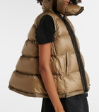 Sacai Asymmetric quilted down vest