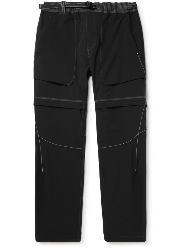 Photo: And Wander - Belted Convertible Schoeller 3XDRY Trousers - Black