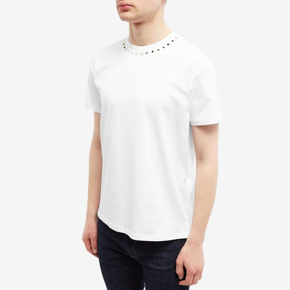 Valentino Men's Stud T-Shirt in White Valentino