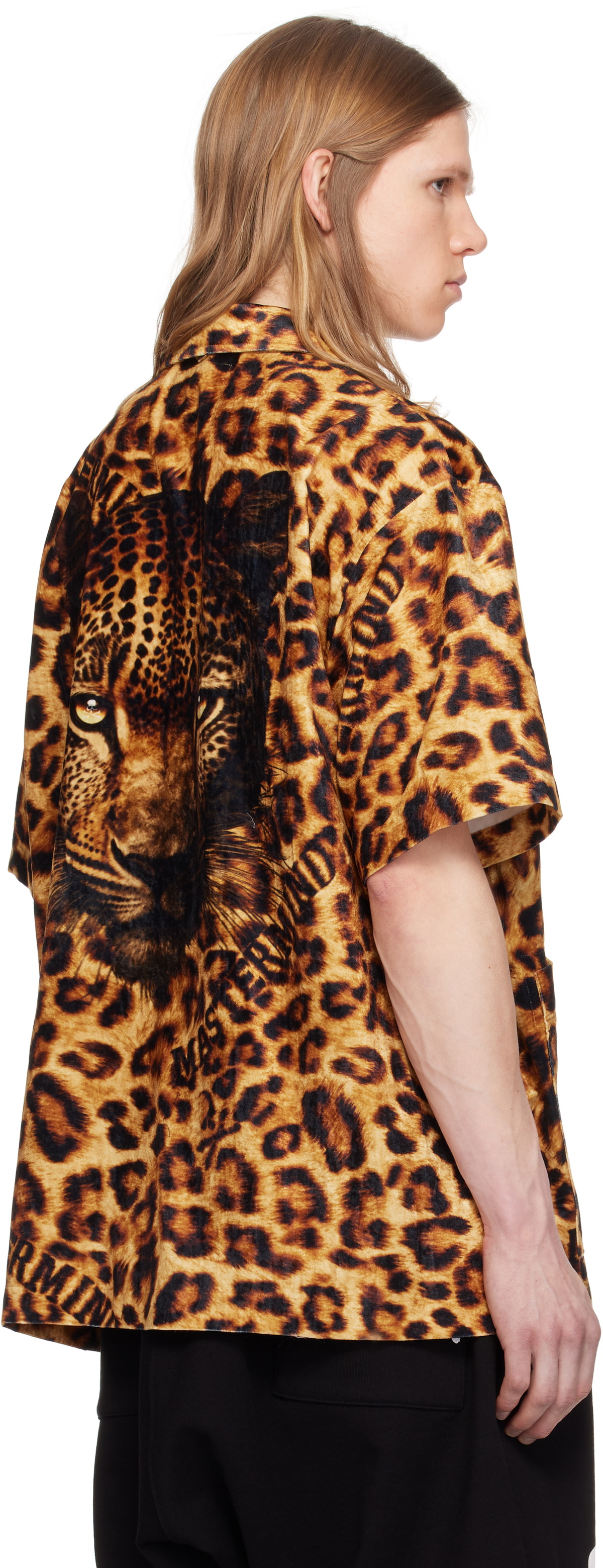 MASTERMIND WORLD Brown Leopard SS Shirt