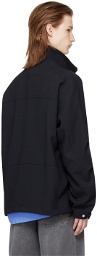 Solid Homme Navy Half-Zip Sweater