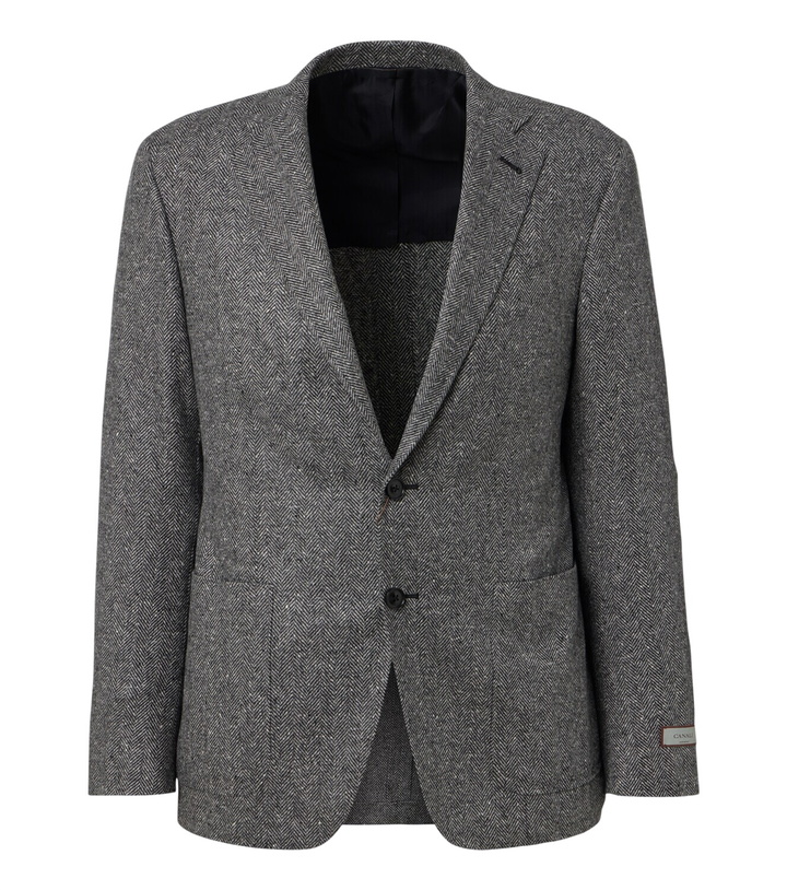 Photo: Canali Herringbone wool and cashmere blazer