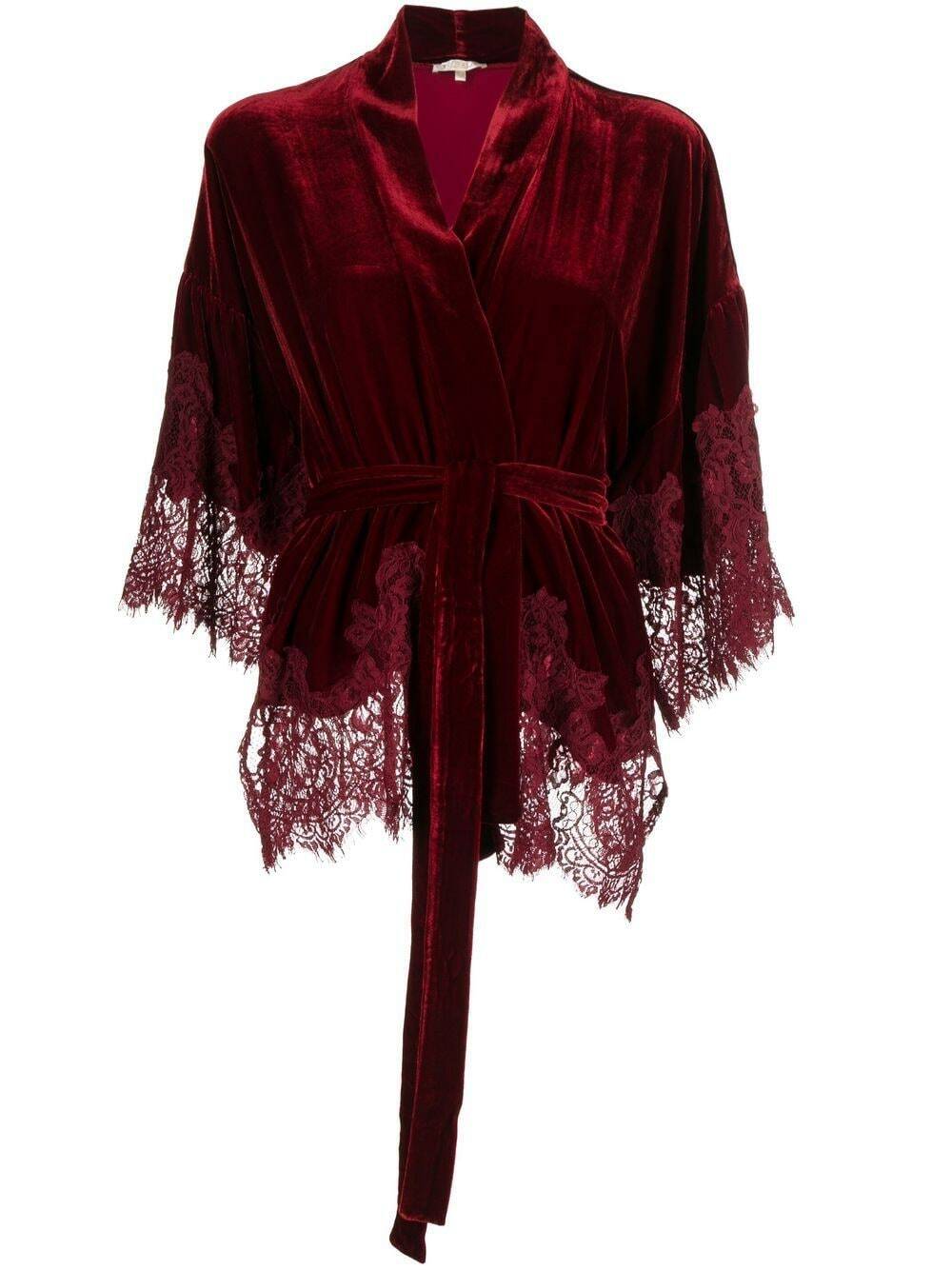 GOLDHAWK - Velvet Short Kimono
