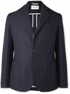 Oliver Spencer - Solms Textured-Cotton Blazer - Blue