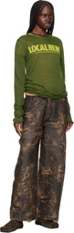 Martine Rose Green Fine Intarsia Sweater
