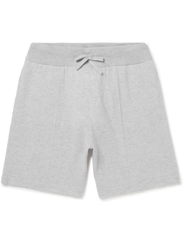 Photo: Mr P. - Wool and Cashmere-Blend Drawstring Shorts - Gray