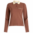 Hosbjerg Women's Babette Polo Shirt in Brown/Yellow