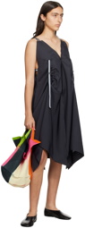 132 5. ISSEY MIYAKE Black Zoetrope Midi Dress