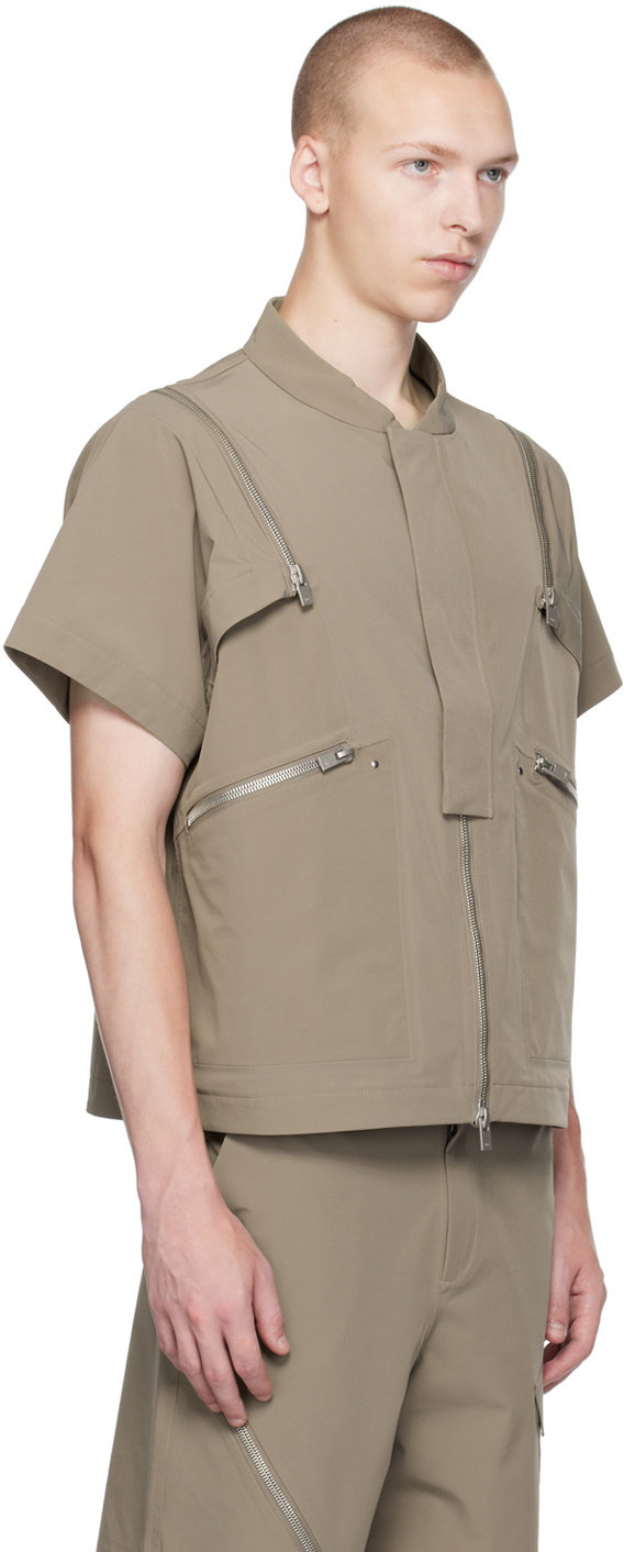 HELIOT EMIL Khaki Anophyte Technical Vest Heliot Emil