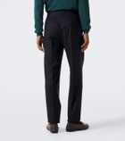 Rubinacci Pleated virgin wool tapered pants