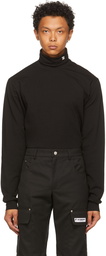 MISBHV Black Monogram Turtleneck