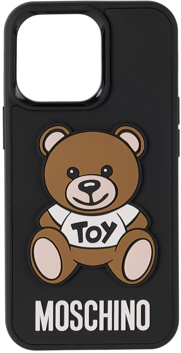 Moschino Black Teddy Bear iPhone 13 Pro Case Moschino