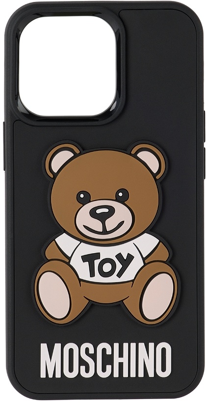 Photo: Moschino Black Teddy Bear iPhone 13 Pro Case