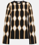 Chloé Intarsia wool and silk sweater