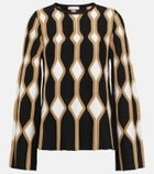 Chloé Intarsia wool and silk sweater