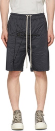 Rick Owens Black Champion Edition Nylon Shorts