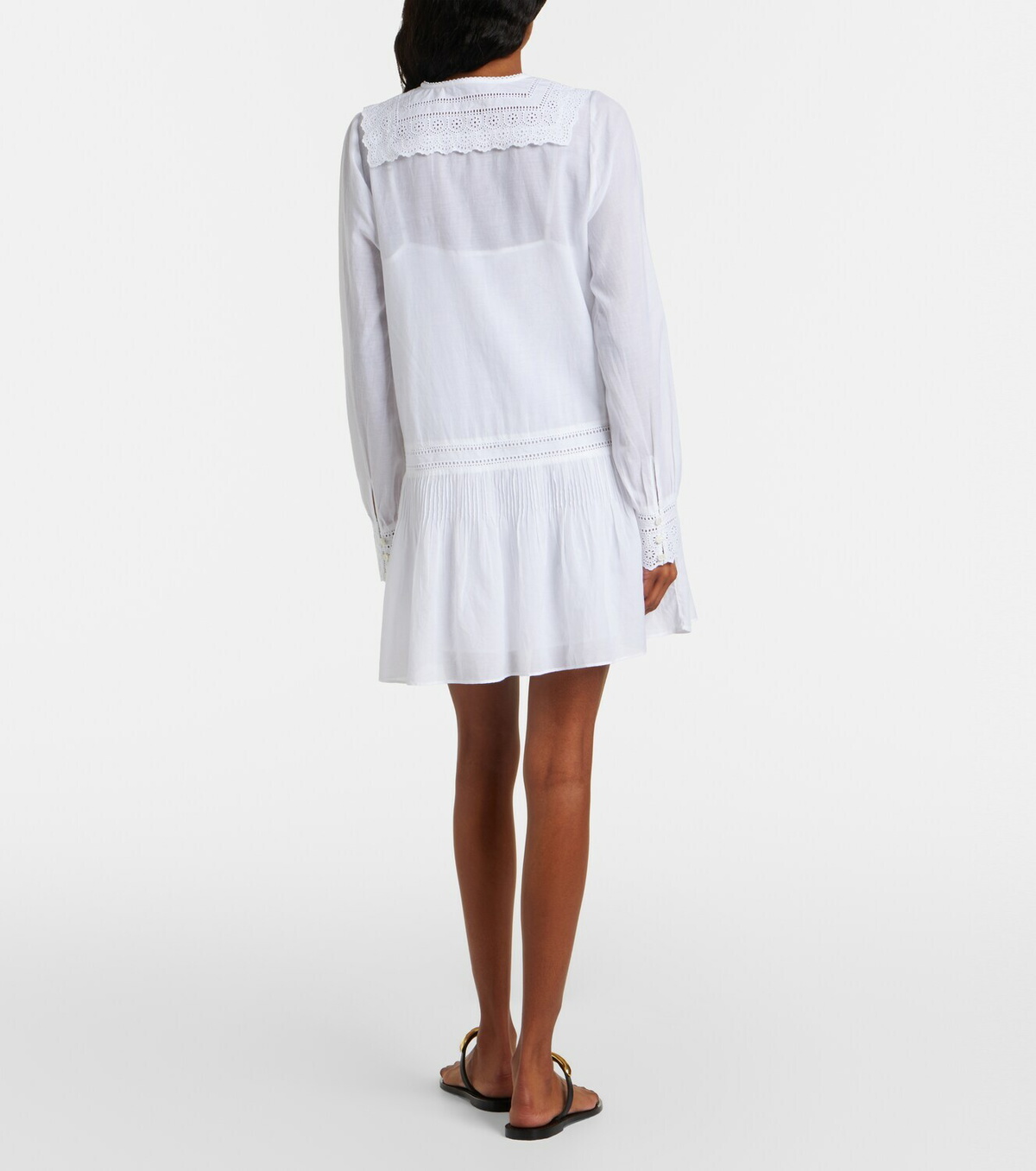Veronica Beard Marguerite cotton-blend voile minidress