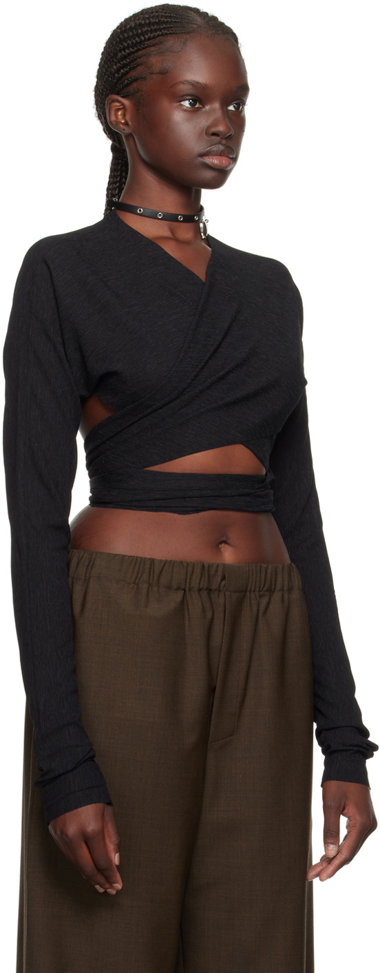 Ludovic de Saint Sernin Black Cache Cœur Shirt