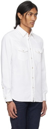 TOM FORD White Western Denim Shirt